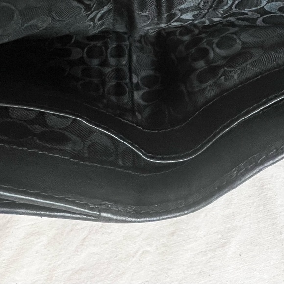 Coach Black Leather Coin Bill Wallet - Picture 5 of 5